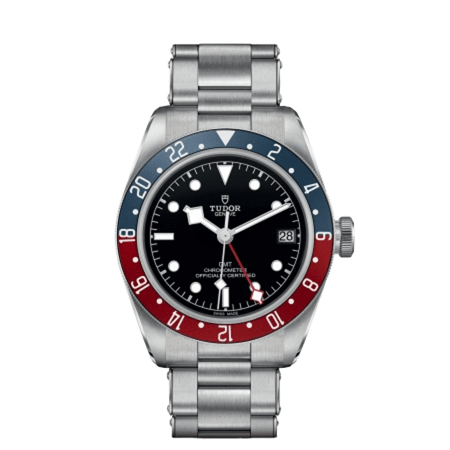 5 relojes GMT para llevar de viaje Tudor GMT Pepsi con bisel bicolor en burdeos y azul